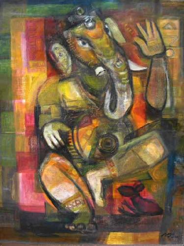 Heinrich Jakob Fried Lord Ganesh oil painting image